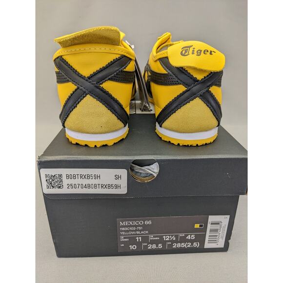 Authentic Onitsuka Tiger MEXICO 66 1183C102 751 Yellow/Black Size US 11 - Picture 10 of 13